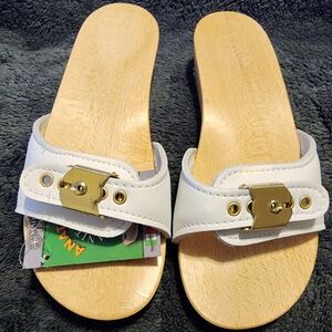 Dr Scholl "STYLE" wooden orthopedic clogs